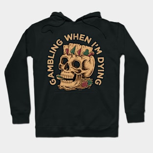 skull head gambling card games Hoodie